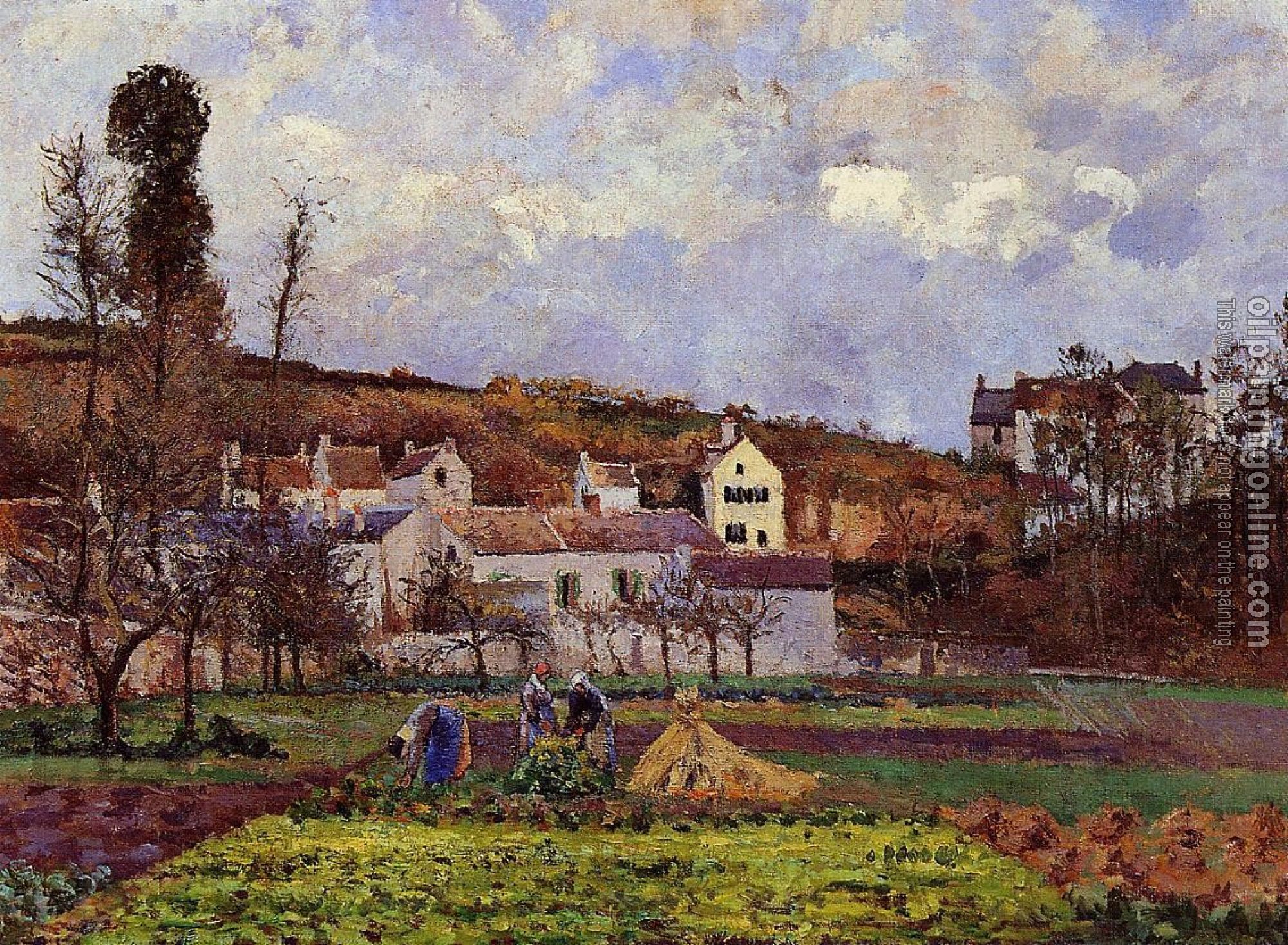 Pissarro, Camille - Kitchen Gardens at l'Hermitage, Pontoise